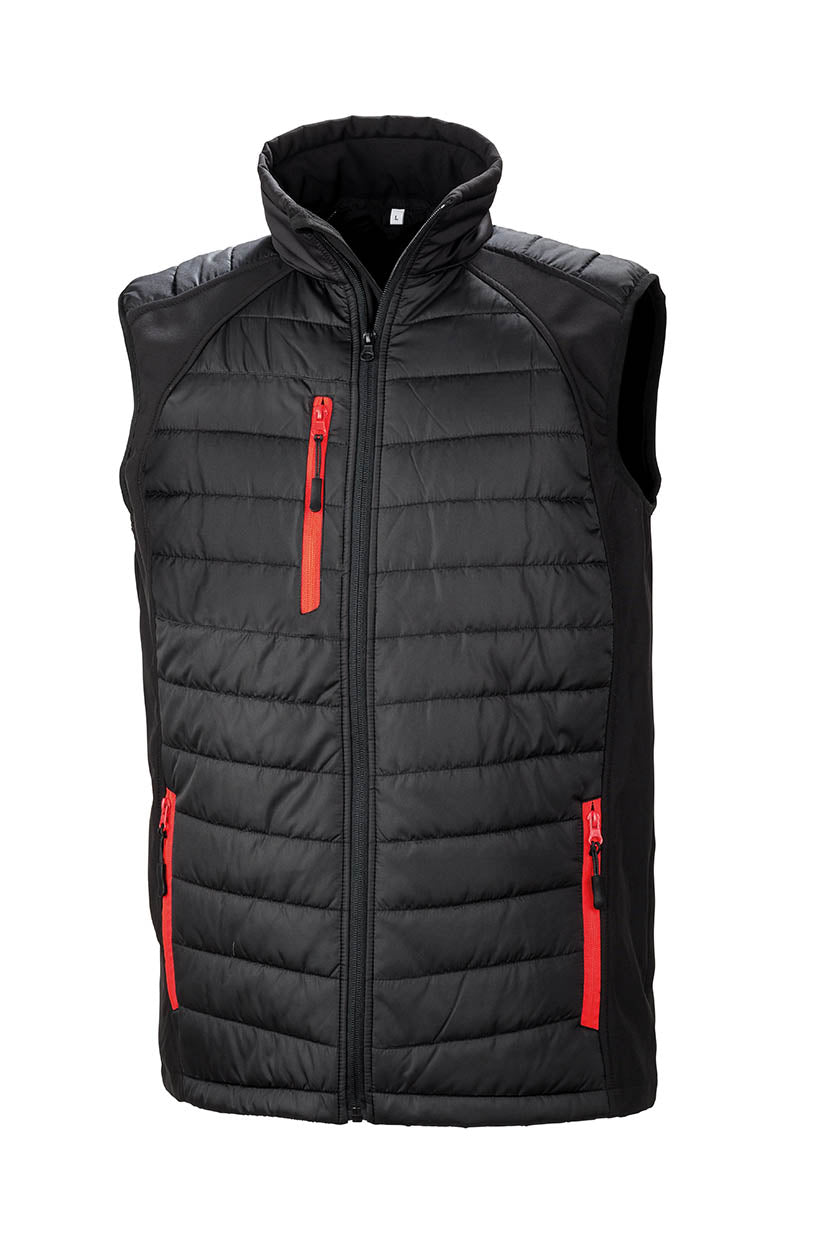 Result R238X Black compass padded softshell gilet