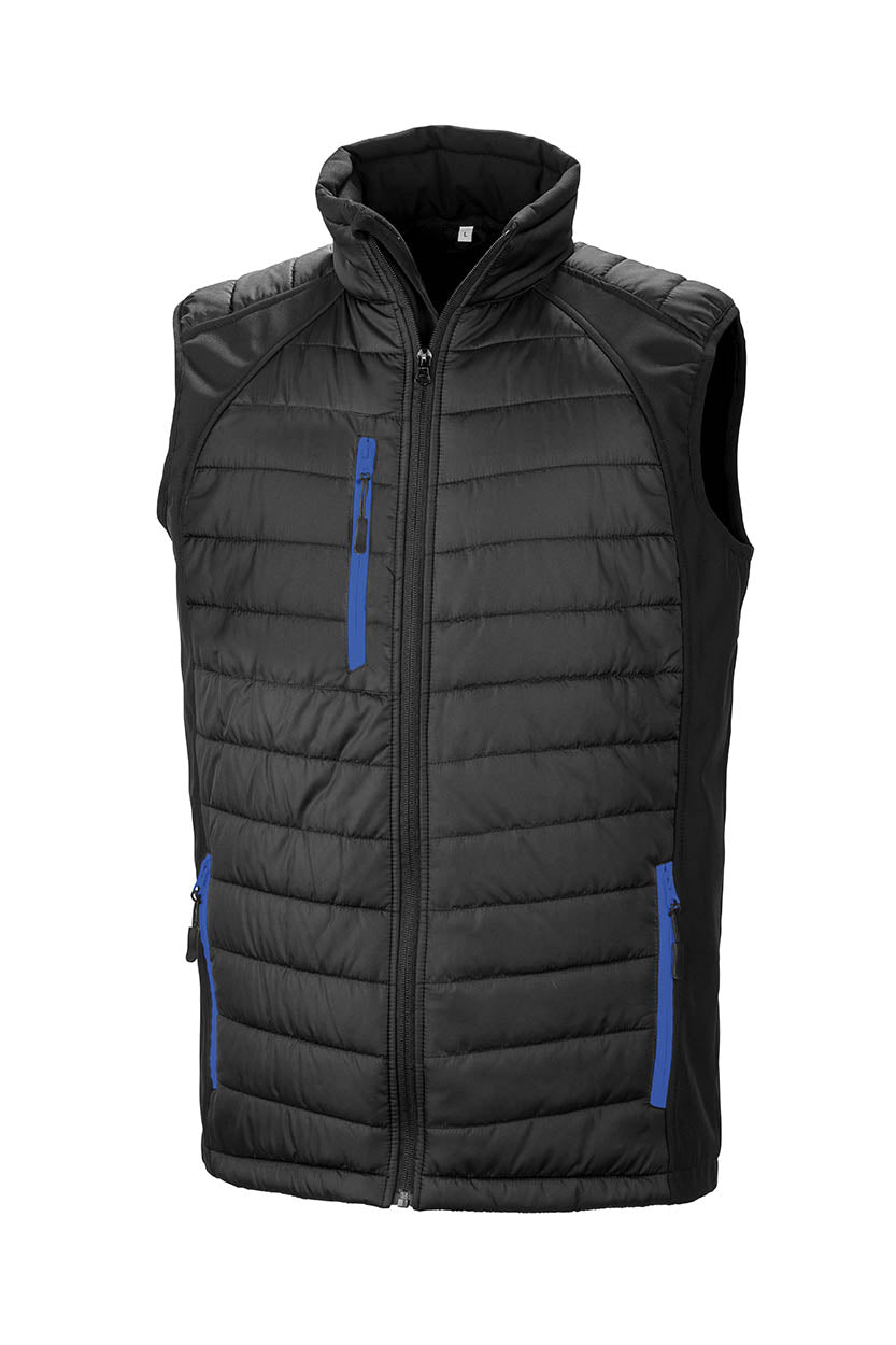 Result R238X Black compass padded softshell gilet