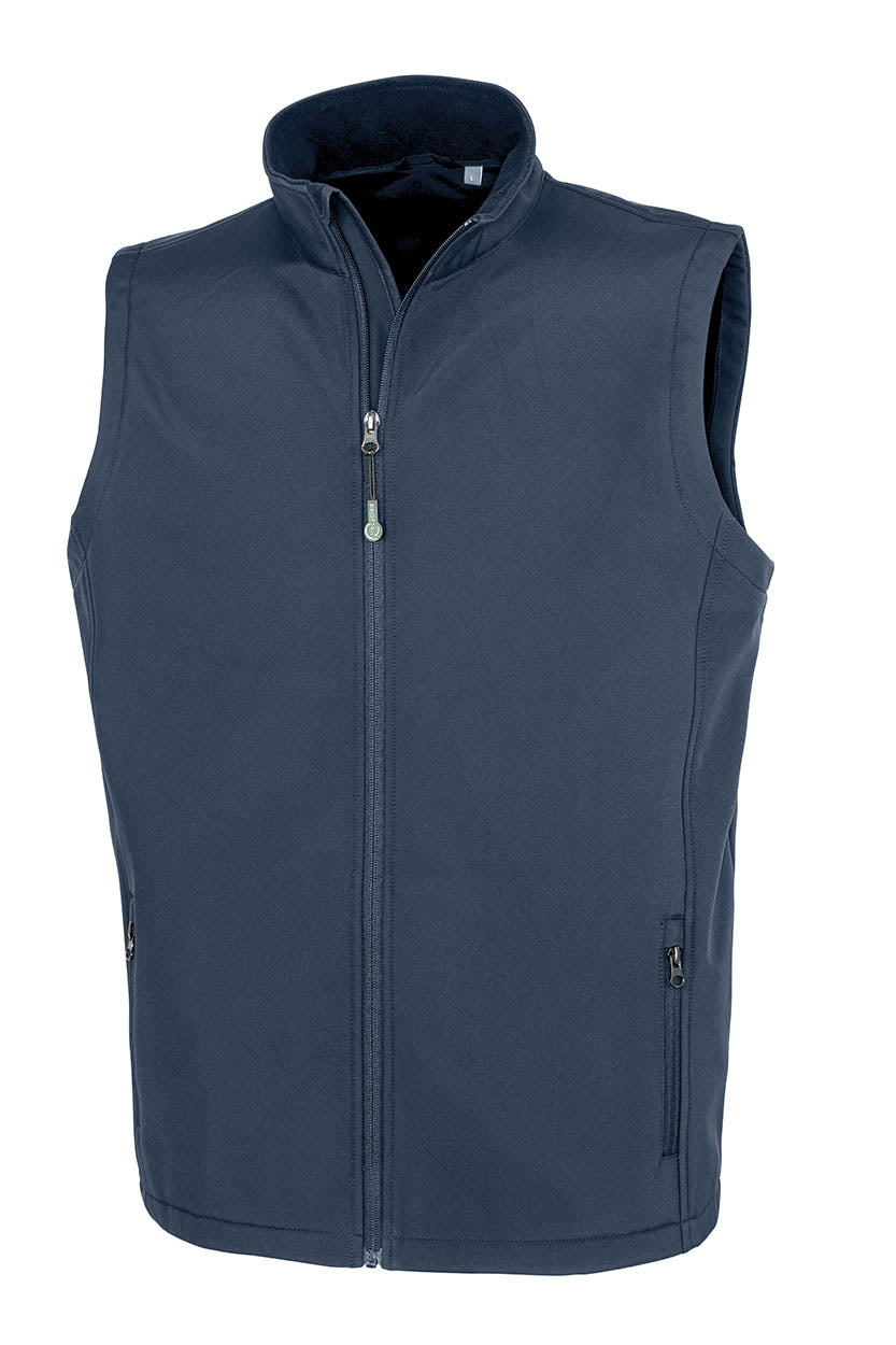 Result Genuine Recycled R902M Men's recycled 2-layer printable softshell bodywarmer