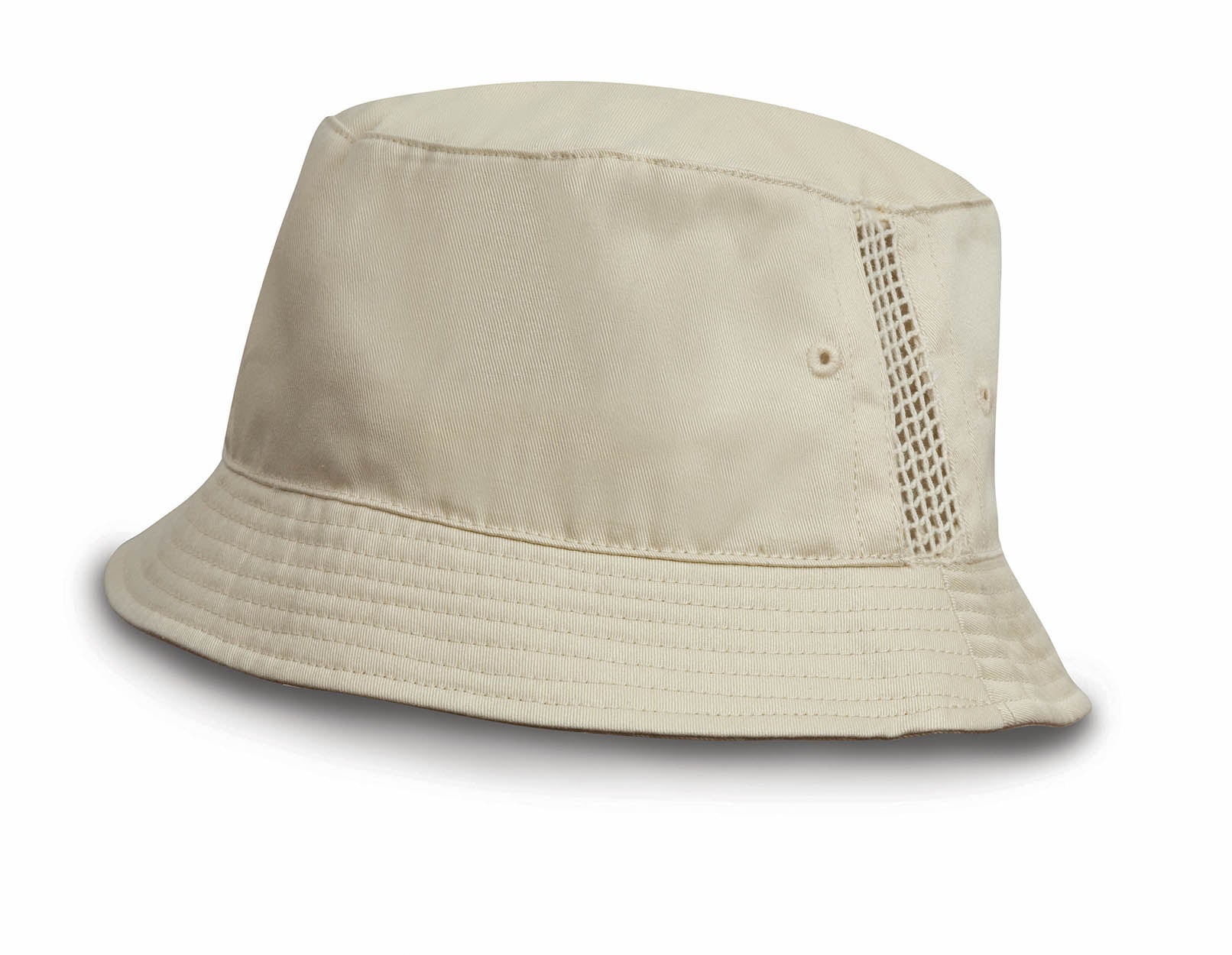 Result RC45X Deluxe Washed Cotton Bucket Hat With Side Mesh Panels