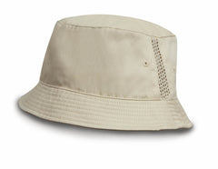 Result RC45X Deluxe Washed Cotton Bucket Hat With Side Mesh Panels