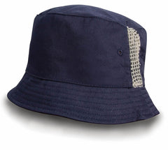 Result RC45X Deluxe Washed Cotton Bucket Hat With Side Mesh Panels