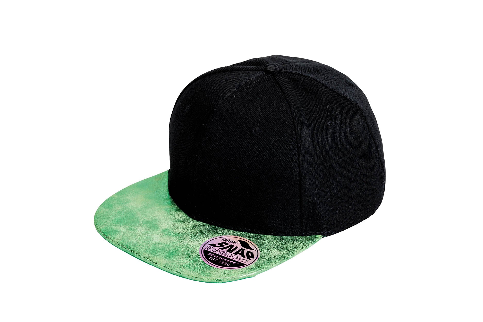 Result Headwear RC87X Bronx glitter flat peak snapback cap