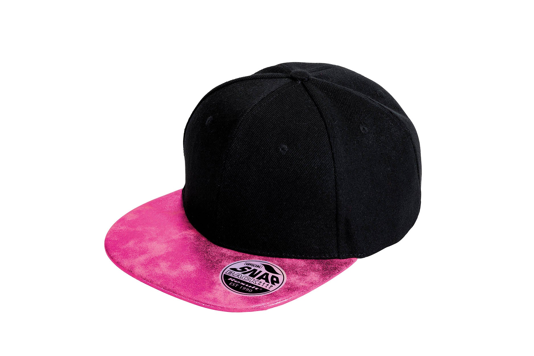 Result Headwear RC87X Bronx glitter flat peak snapback cap