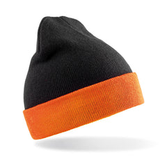 Result Genuine Recycled RC930 Recycled black compass beanie