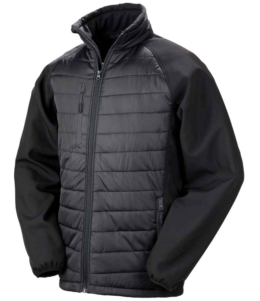 Result R237X Black compass padded softshell jacket