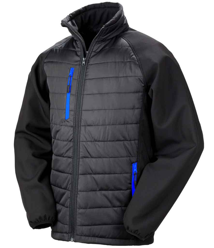Result R237X Black compass padded softshell jacket
