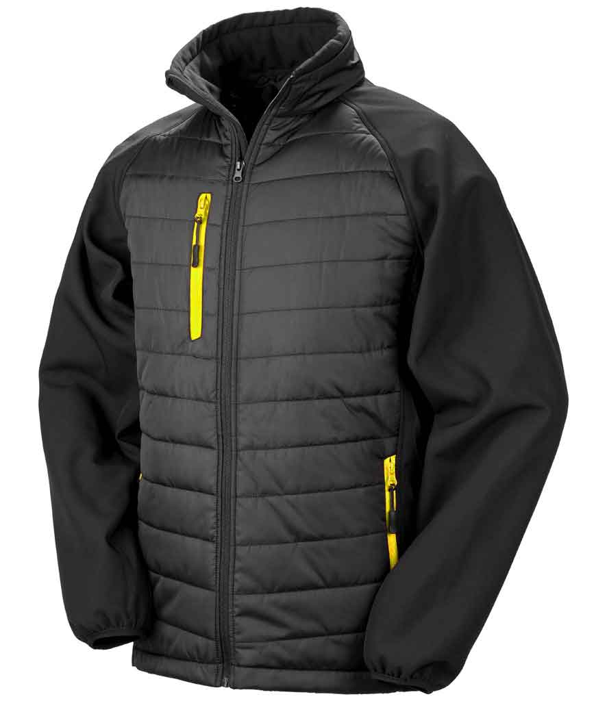 Result R237X Black compass padded softshell jacket