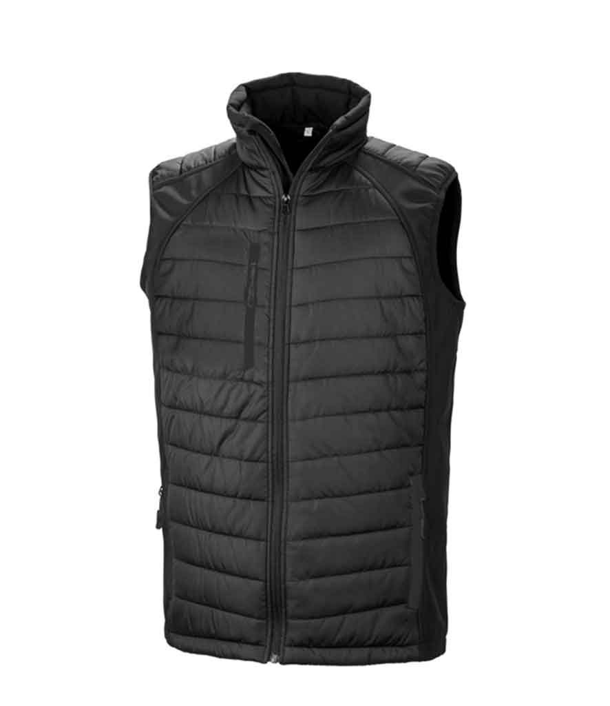 Result R238X Black compass padded softshell gilet
