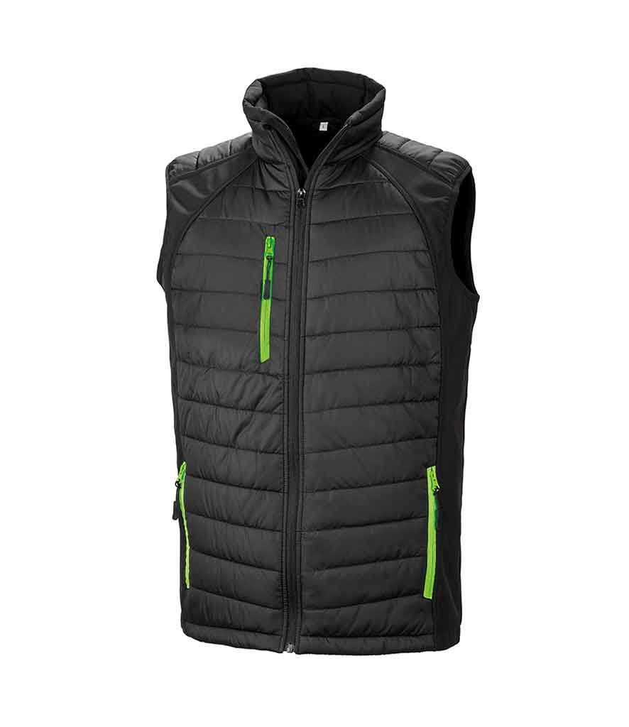 Result R238X Black compass padded softshell gilet