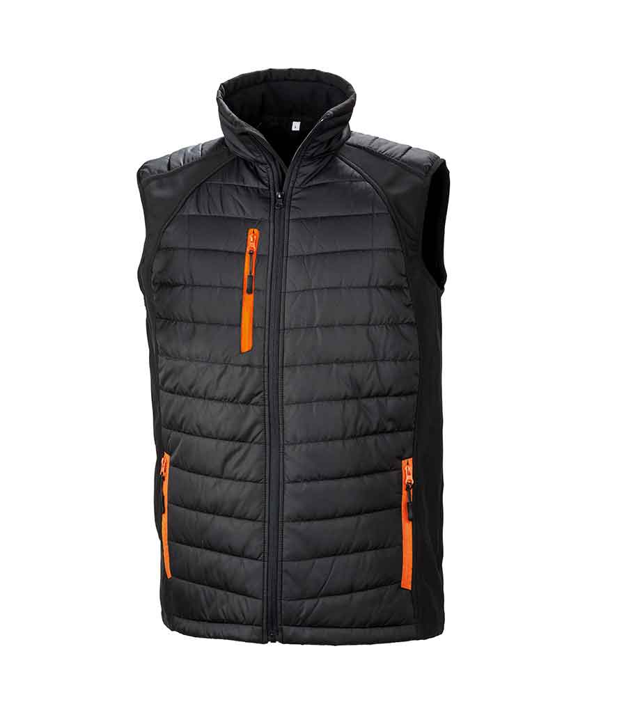 Result R238X Black compass padded softshell gilet
