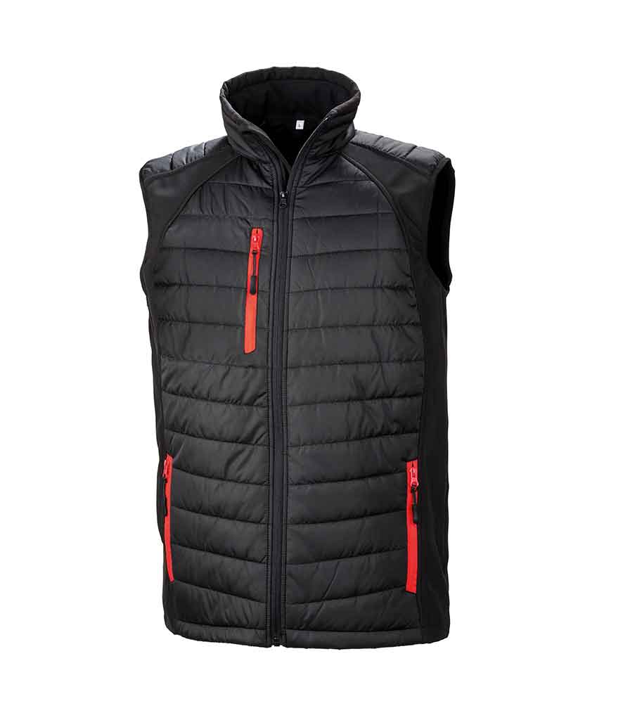 Result R238X Black compass padded softshell gilet