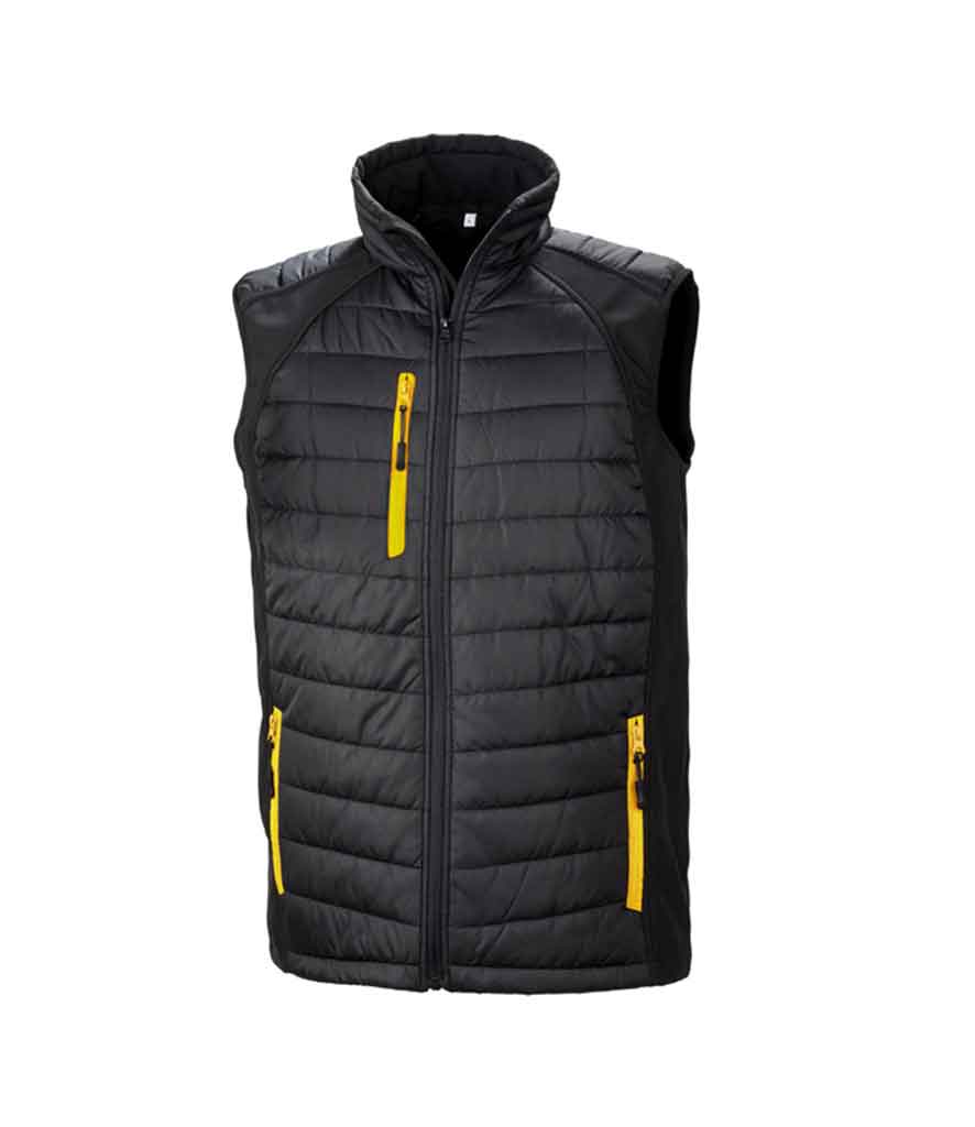 Result R238X Black compass padded softshell gilet