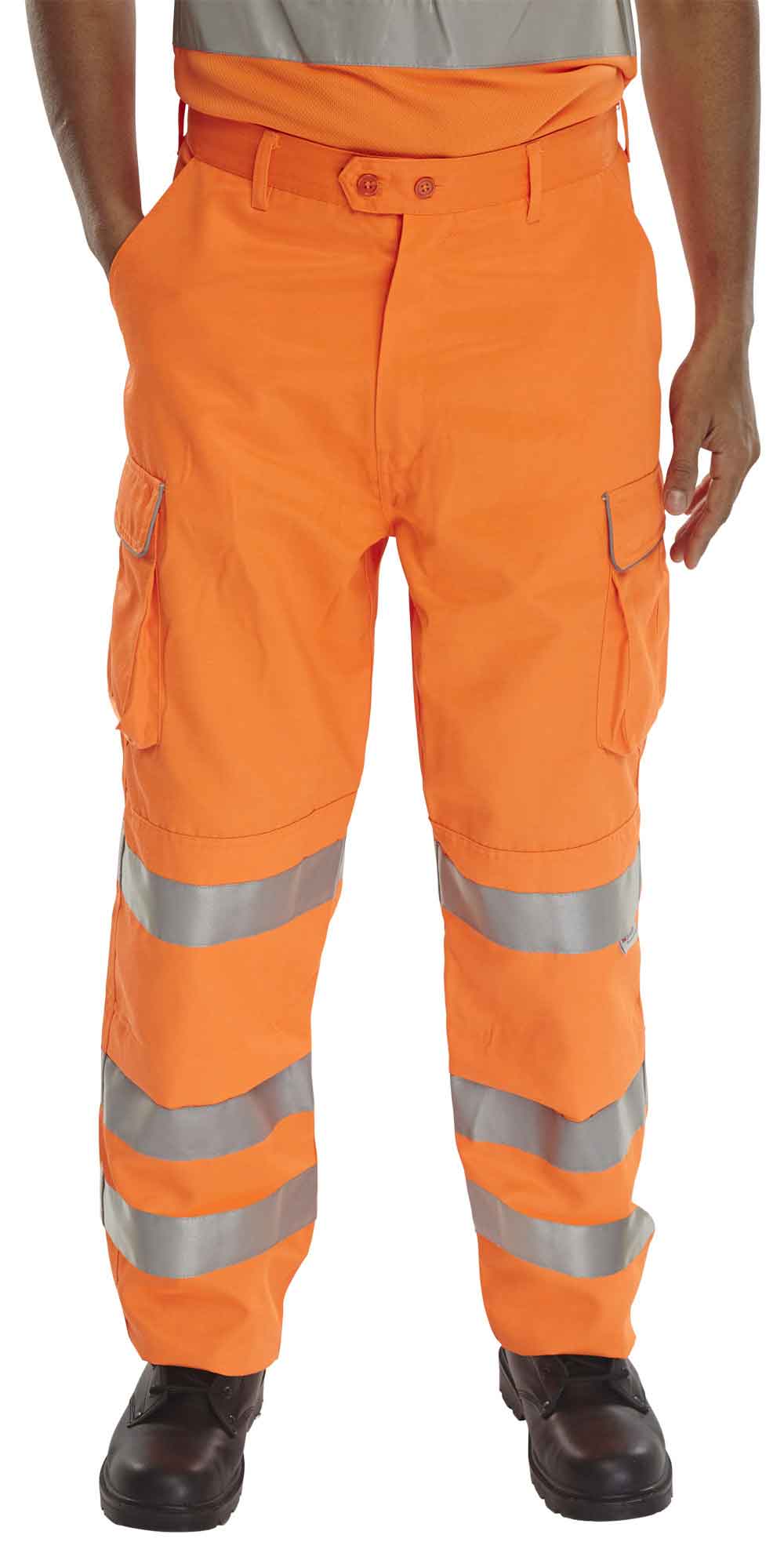 Beeswift RST Rail Spec Work Trousers Hi-Viz Orange