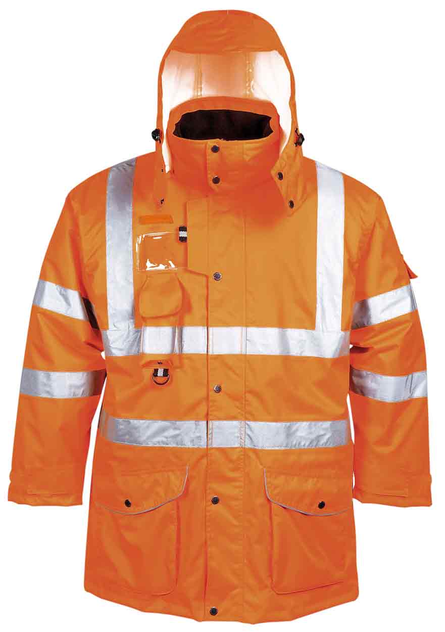 Portwest RT27 Hi-Vis 7-in-1 Traffic Jacket GO/RT