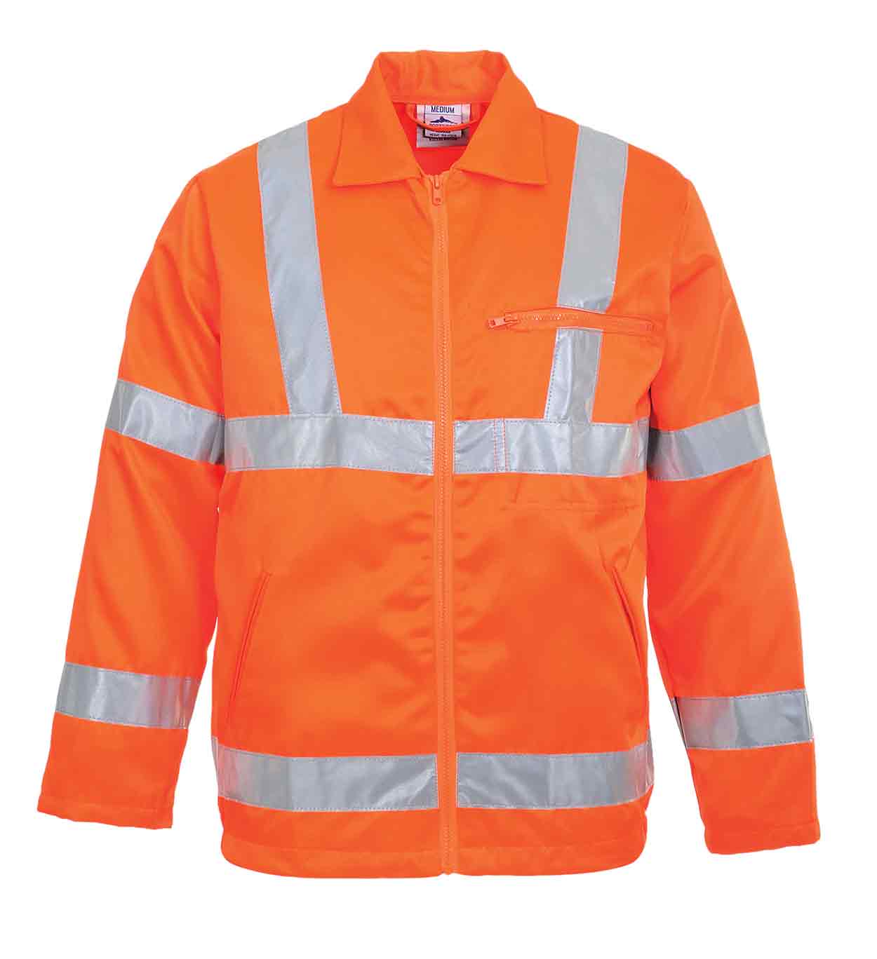 Portwest RT40 Hi-Vis Poly-cotton Jacket GO/RT