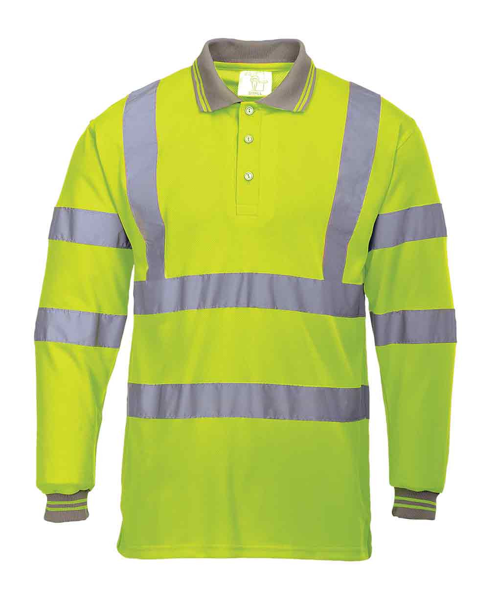 Portwest S277 Hi-Vis Long Sleeved Polo Shirt