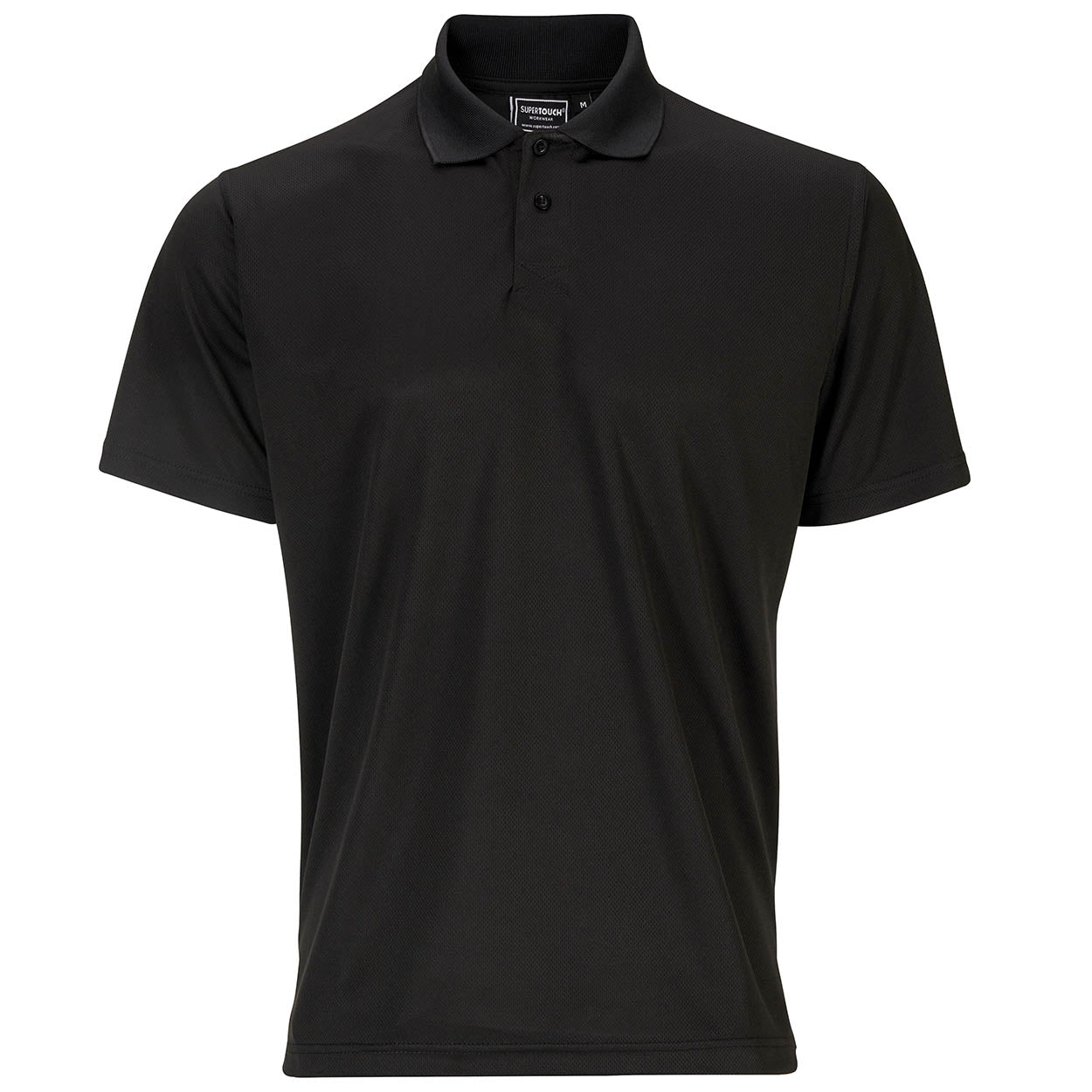 Supertouch W43 Black Bird Eye Polo Shirt