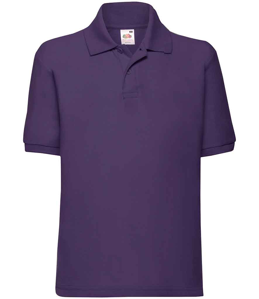 Fruit of the Loom SS11B Kids Pique Polo