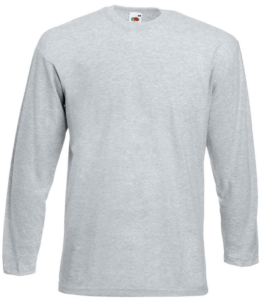 Fruit of the Loom SS21 Long Sleeve Value T-Shirt