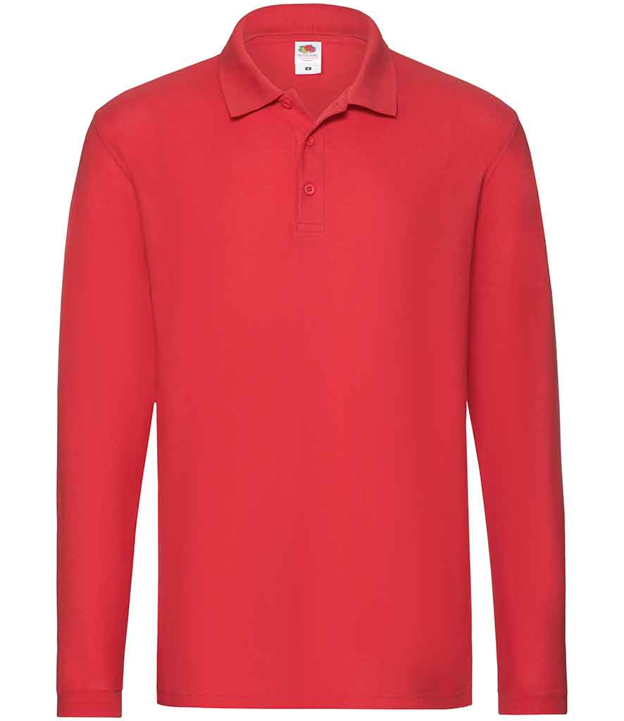 Fruit of the Loom SS24 Long Sleeve Polo Shirt