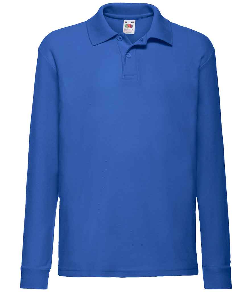 Fruit of the Loom SS45B  Kids Long Sleeve Polo