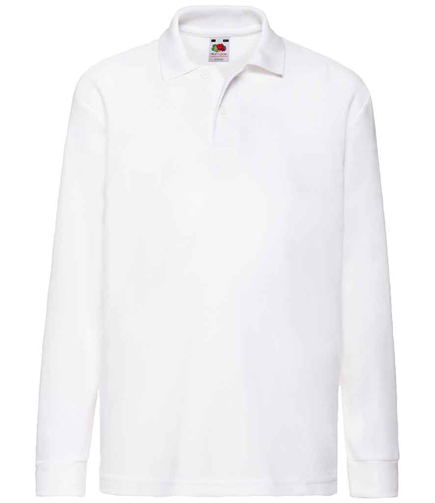 Fruit of the Loom SS45B  Kids Long Sleeve Polo