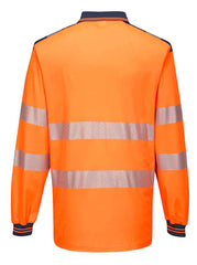 Portwest T184 PW3 Hi-Vis Polo Shirt L/S