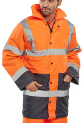 Beeswift TJSTTENG Two Tone Traffic Jacket