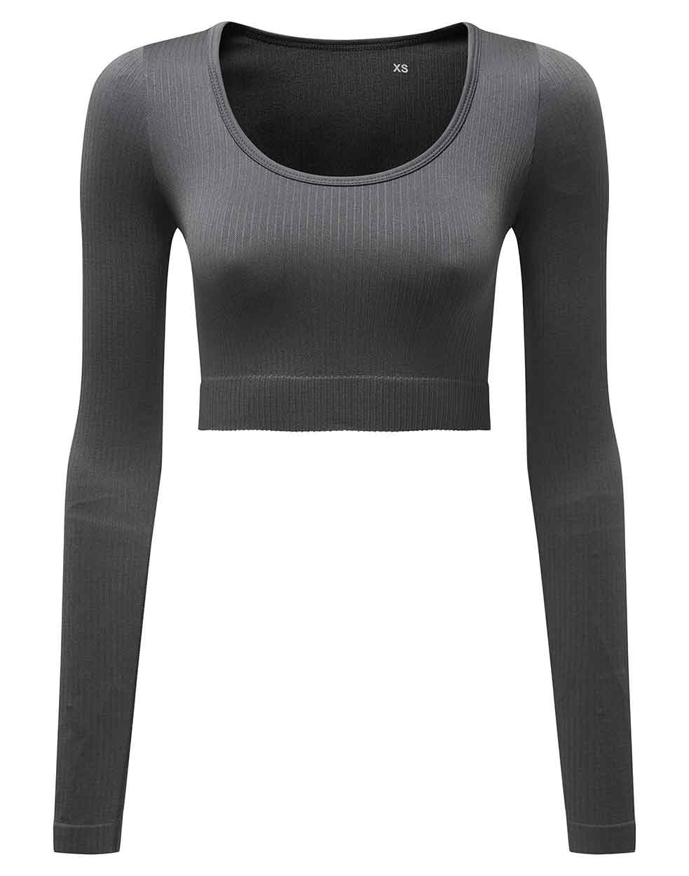 TriDri® TR224 Women’s TriDri® ribbed seamless '3D Fit' crop top