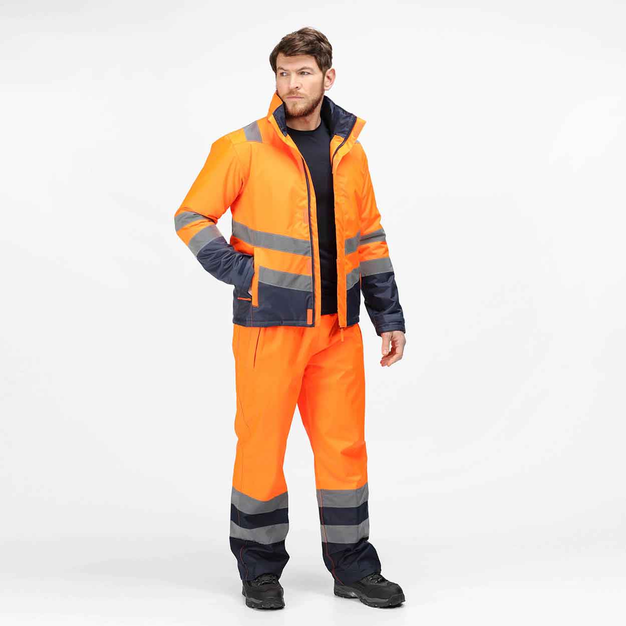 Regatta Professional TRA219 Pro Hi Vis Insulated parka