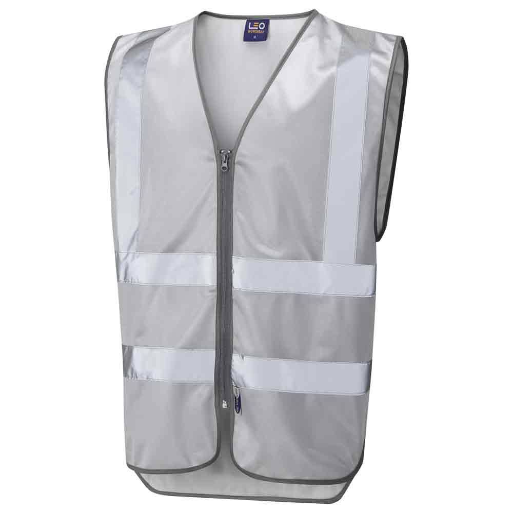 Leo Commodore Zipped Reflective Waistcoat in either Bronze, Gold, Silver