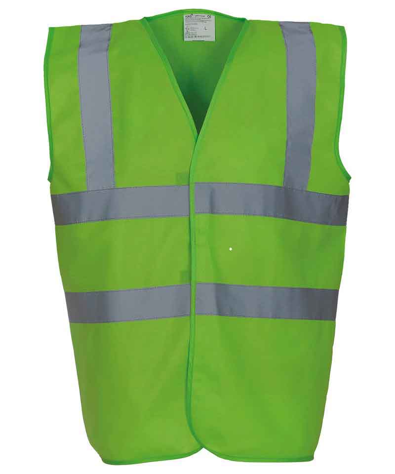 Yoko YK001 Hi Vis 2 Band And Braces Waistcoat (HVW100)