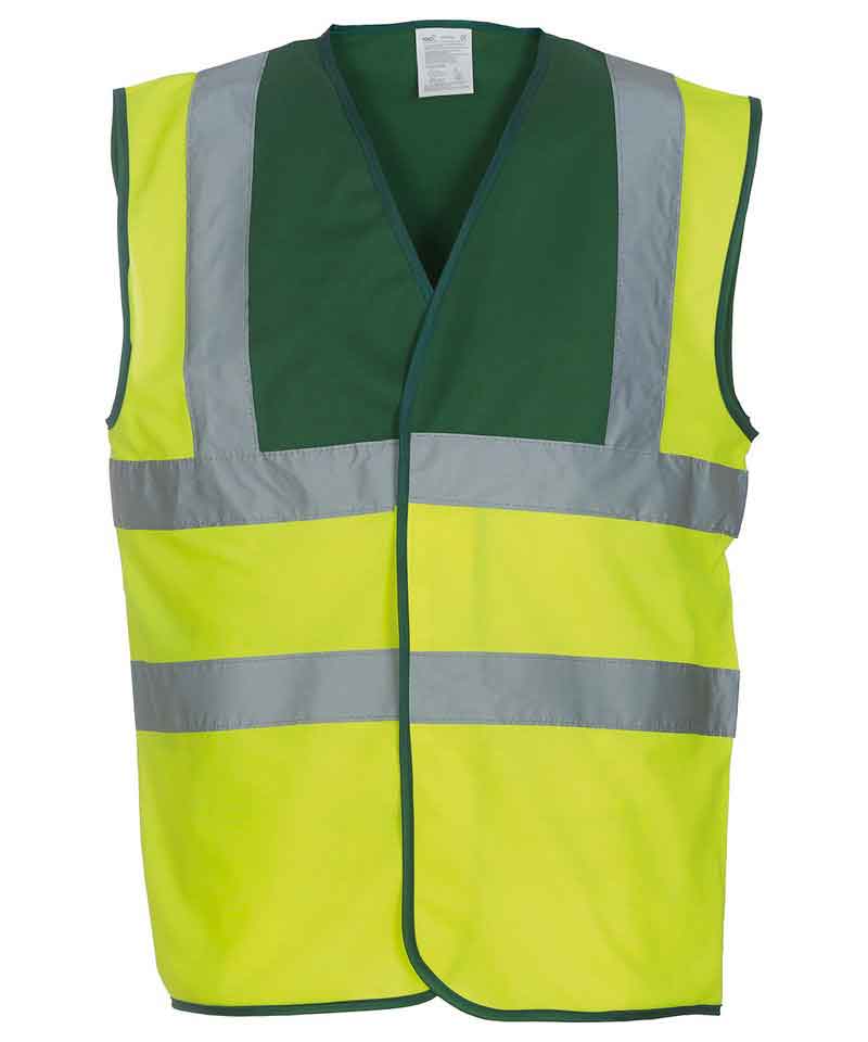 Yoko YK001 Hi Vis 2 Band And Braces Waistcoat (HVW100)