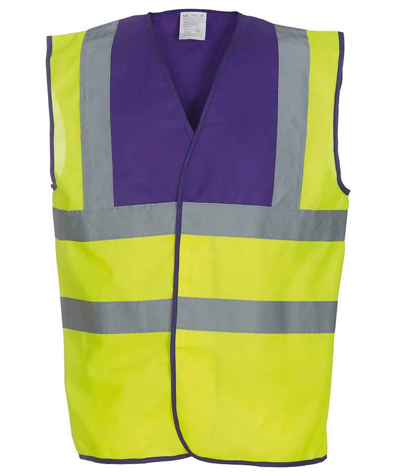 Yoko YK001 Hi Vis 2 Band And Braces Waistcoat (HVW100)