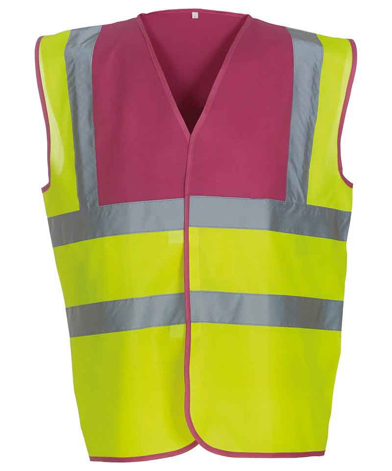 Yoko YK001 Hi Vis 2 Band And Braces Waistcoat (HVW100)