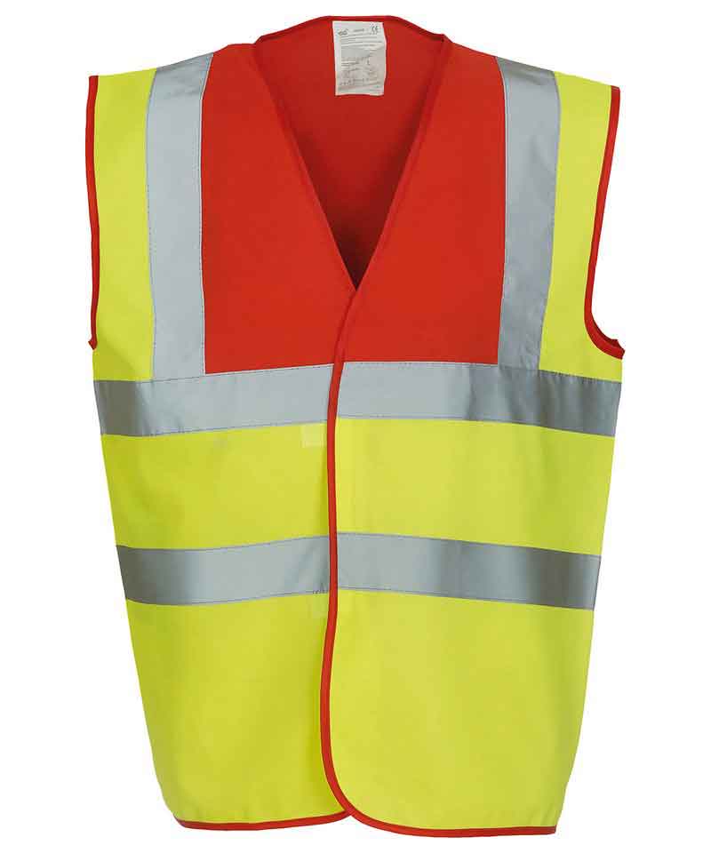 Yoko YK001 Hi Vis 2 Band And Braces Waistcoat (HVW100)