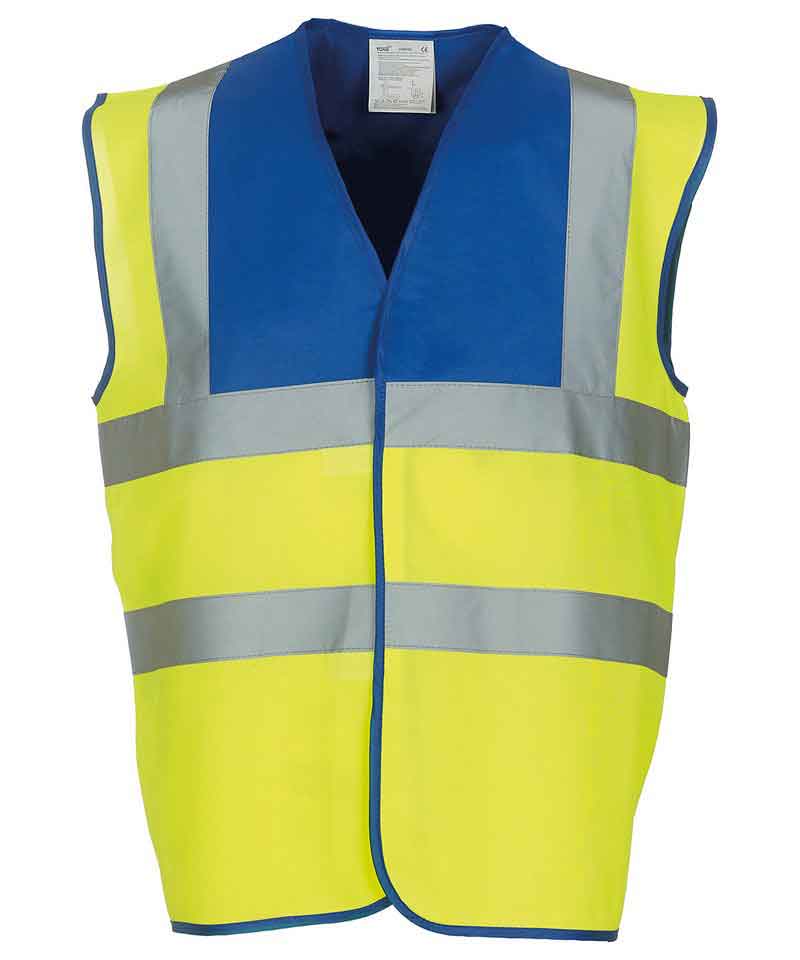 Yoko YK001 Hi Vis 2 Band And Braces Waistcoat (HVW100)