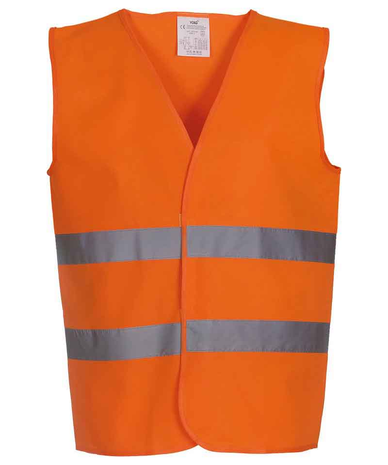 Yoko YK003 Hi Vis 2 Bands Waistcoat (HVW102)