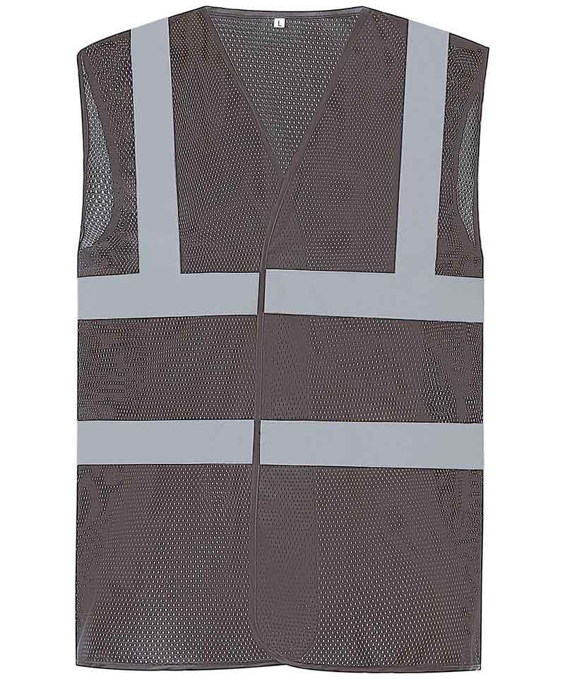 Yoko YK006 Top Cool Open Mesh 2 Band And Braces Waistcoat (HVW120)