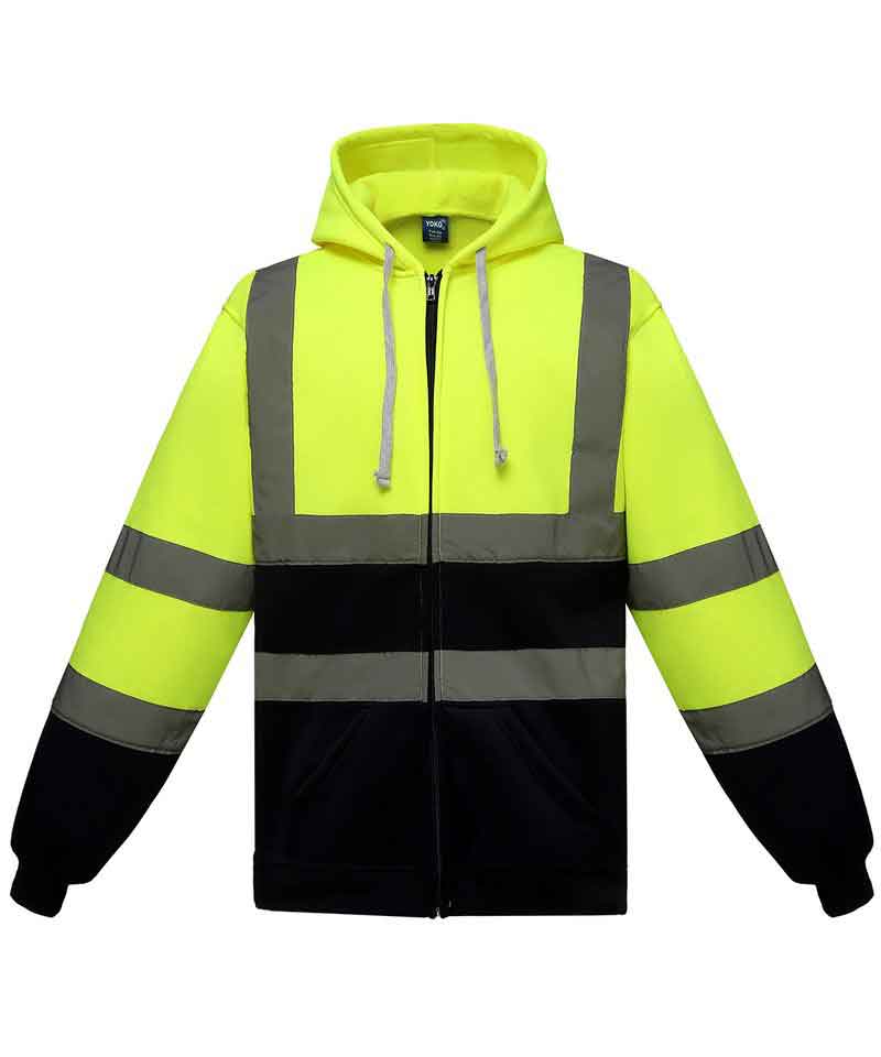 Yoko YK012 Hi-vis zip hoodie (HVK07)