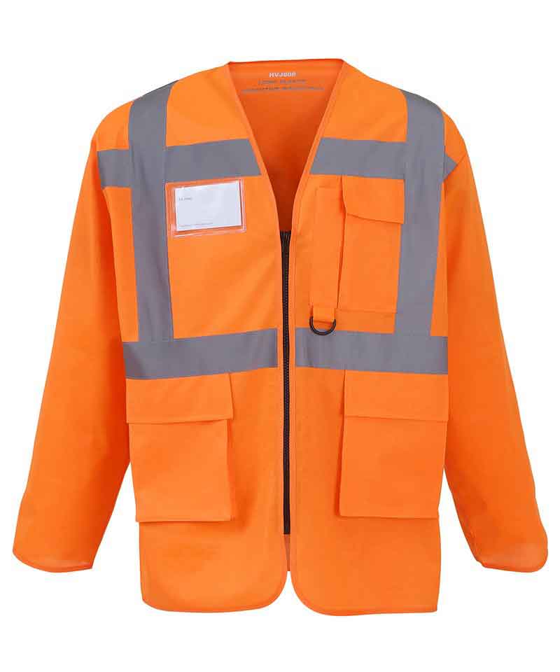 Yoko YK014 Hi-vis executive long sleeve waistcoat (HVJ800)
