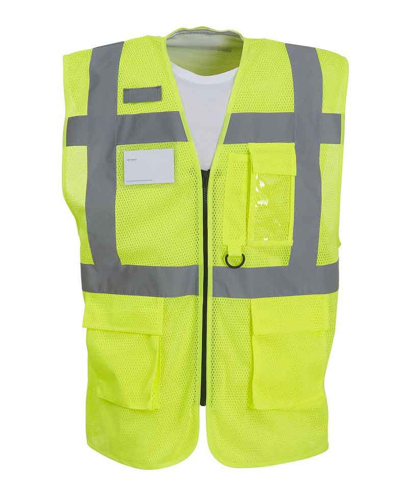 Yoko Hi-vis top cool open-mesh executive waistcoat (HVW820)