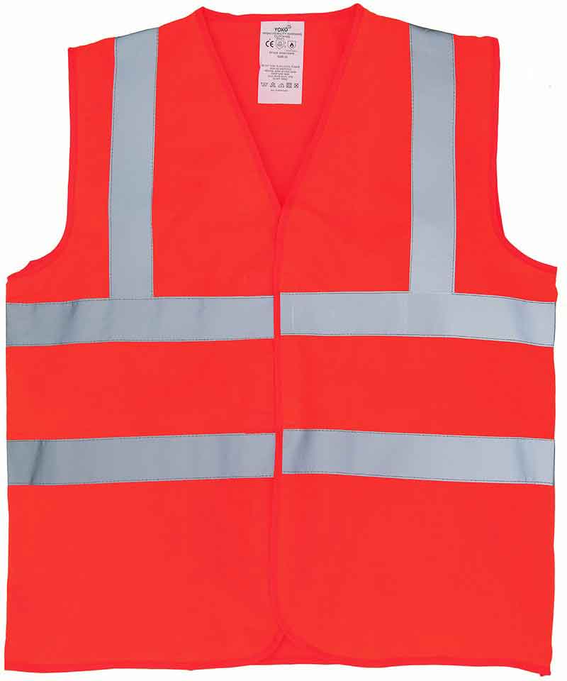 Yoko YK016 Flame-retardant hi-vis sleeveless waistcoat (HVW100FR)