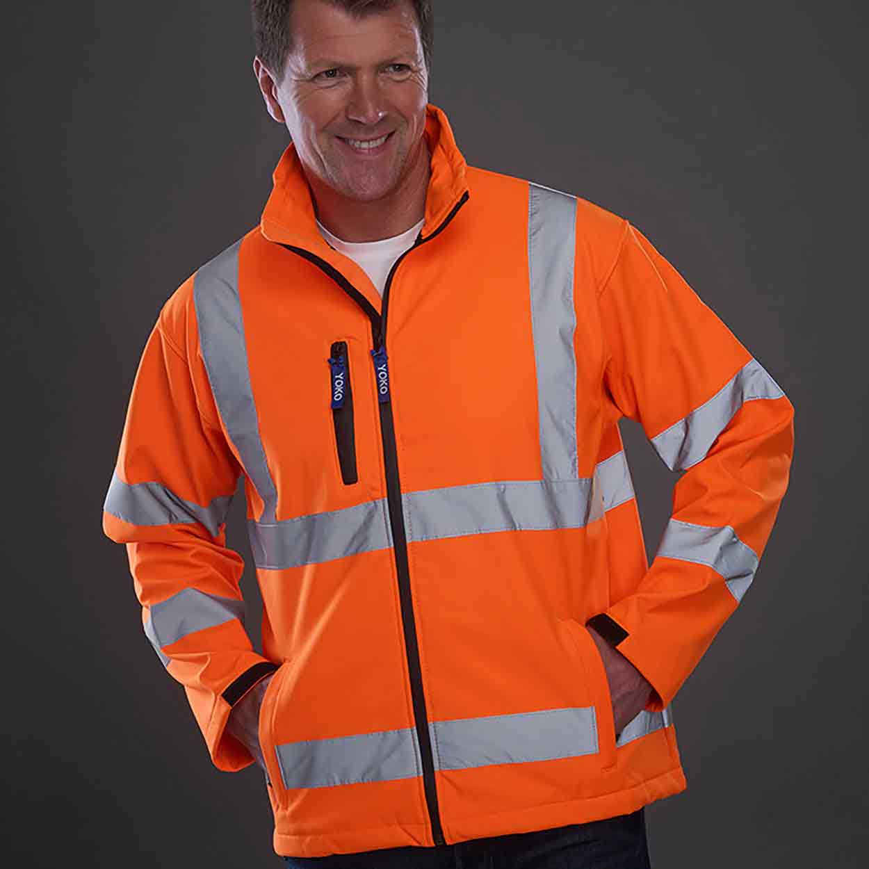Yoko YK040 Hi Vis Softshell Jacket (HVK09)