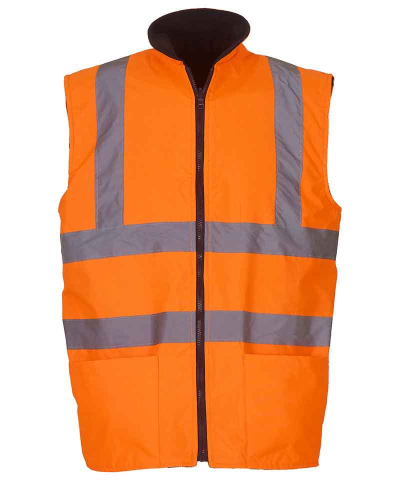 Yoko YK041 Hi Vis Reversible Fleece Bodywarmer (HV008F)