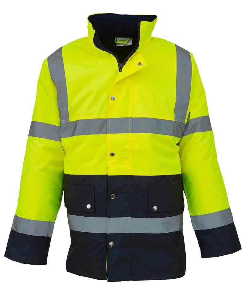Yoko YK048 High visibility two-tone motorway jacket (HVP302)