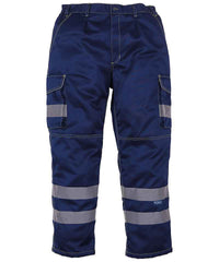 Yoko YK073 Hi Vis Polycotton Cargo Trousers With Knee Pad Pockets (HV018T/3M)