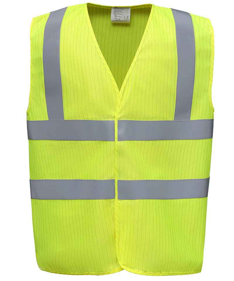Yoko YK075 Hi-vis flame-retardant anti-static waistcoat (HVW100ASFR)