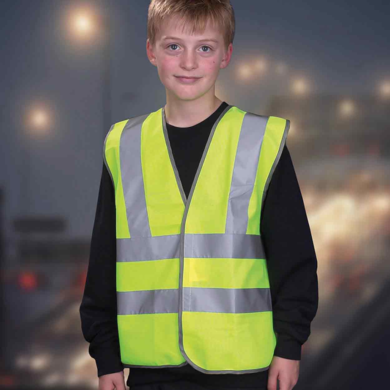 Yoko YK100 Kids Hi Vis 2 B&B Waistcoat (HVW100CH)